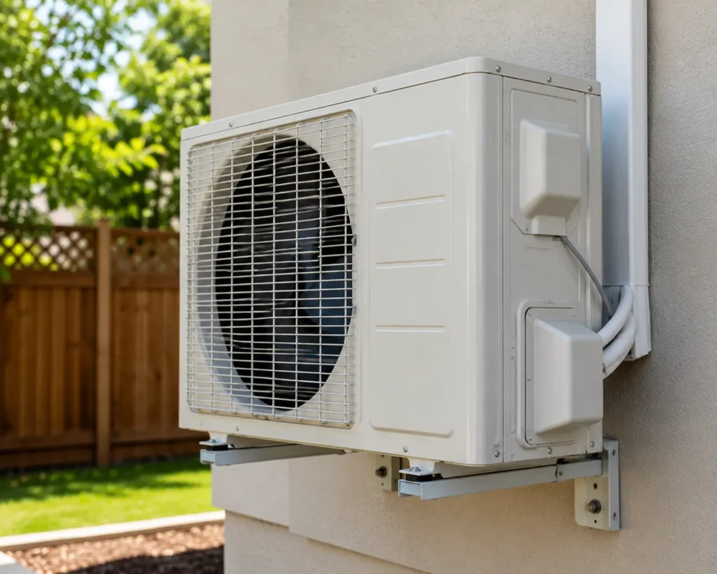mini split installation Westchester County NY outdoor condenser unit mounted